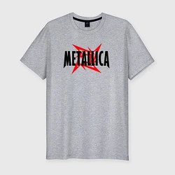 Футболка slim-fit Metallica logo, цвет: меланж