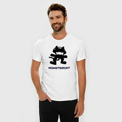 Футболка slim-fit Monstercat, цвет: белый — фото 2