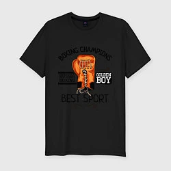 Мужская slim-футболка Golden Boy: Best Sport