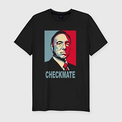 Футболка slim-fit Checkmate Spacey, цвет: черный