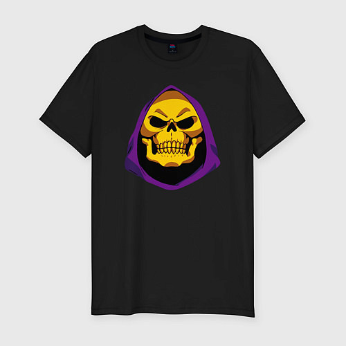 Мужская slim-футболка Skeletor / Черный – фото 1