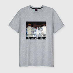 Мужская slim-футболка Radiohead Winter