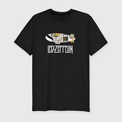 Мужская slim-футболка Led Zeppelin