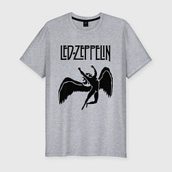 Футболка slim-fit Led Zeppelin Swan, цвет: меланж