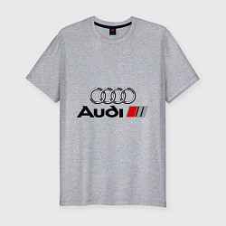 Мужская slim-футболка Audi