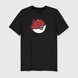 Футболка slim-fit I choose you, цвет: черный