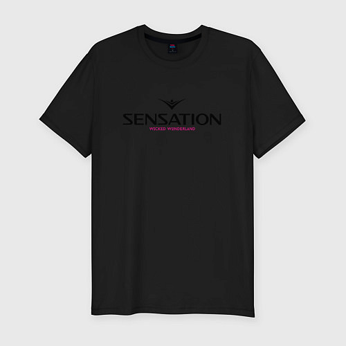 Мужская slim-футболка Sensation: Wicked Wonderland / Черный – фото 1