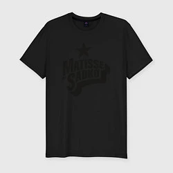 Футболка slim-fit Matisse & Sadko, цвет: черный