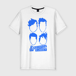 Футболка slim-fit 5 Seconds Of Summer, цвет: белый