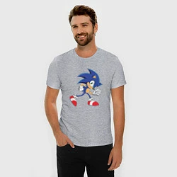 Футболка slim-fit Sonic the Hedgehog, цвет: меланж — фото 2