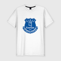 Футболка slim-fit Эвертон logo - nil satis nisi optimum, цвет: белый