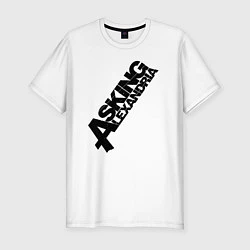 Мужская slim-футболка Asking Alexandria Logo