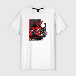 Мужская slim-футболка New Jersey Devils