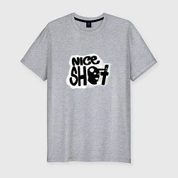 Мужская slim-футболка CS:GO Nice Shot