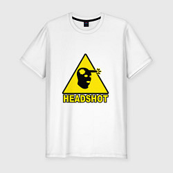 Футболка slim-fit Headshot CS:GO, цвет: белый