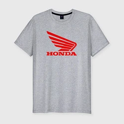 Футболка slim-fit Honda Red, цвет: меланж