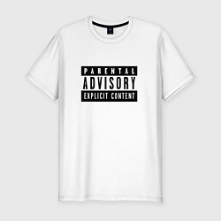 Мужская slim-футболка Parental Advisory