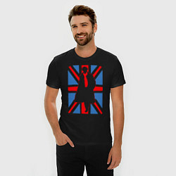 Футболка slim-fit Sherlock Holmes Union Jack, цвет: черный — фото 2