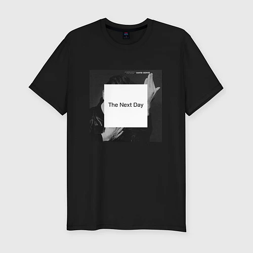 Мужская slim-футболка The next day / Черный – фото 1