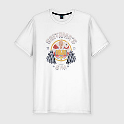 Футболка slim-fit Saitama's Gym, цвет: белый