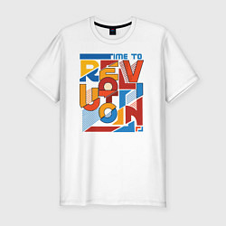 Мужская slim-футболка Revolution