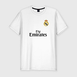 Футболка slim-fit Real Madrid: Fly Emirates, цвет: белый