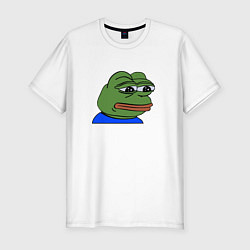 Мужская slim-футболка Sad frog