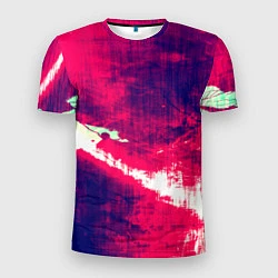 Футболка спортивная мужская Брызги красок, цвет: 3D-принт