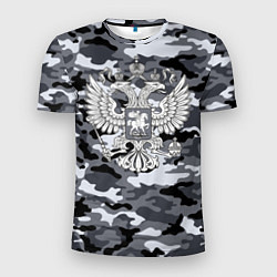 Мужская спорт-футболка Городской камуфляж Россия
