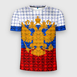 Мужская спорт-футболка Россия: полигоны