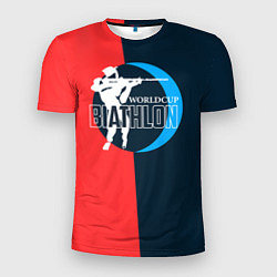 Мужская спорт-футболка Biathlon worldcup