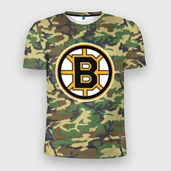 Футболка спортивная мужская Bruins Camouflage, цвет: 3D-принт