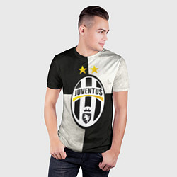 Футболка спортивная мужская Juventus FC, цвет: 3D-принт — фото 2