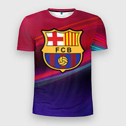 Футболка спортивная мужская ФК Барселона, цвет: 3D-принт