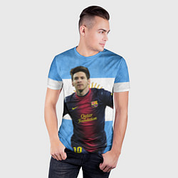 Футболка спортивная мужская Messi from Argentina, цвет: 3D-принт — фото 2
