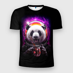 Мужская спорт-футболка Panda Cosmonaut