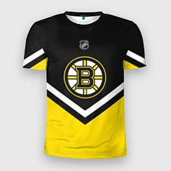 Футболка спортивная мужская NHL: Boston Bruins, цвет: 3D-принт
