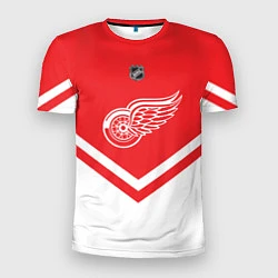Футболка спортивная мужская NHL: Detroit Red Wings, цвет: 3D-принт