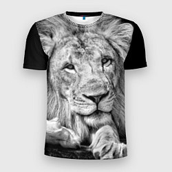 Мужская спорт-футболка Милый лев