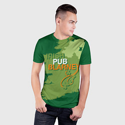 Футболка спортивная мужская Irish pub Blarney, цвет: 3D-принт — фото 2