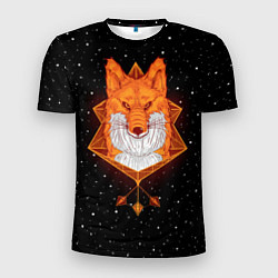 Мужская спорт-футболка Огненный лис
