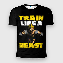 Футболка спортивная мужская Train Like a Beast, цвет: 3D-принт