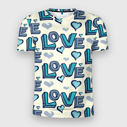 Мужская спорт-футболка Love Pattern
