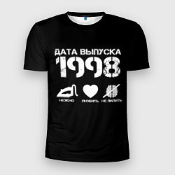 Футболка спортивная мужская Дата выпуска 1998, цвет: 3D-принт