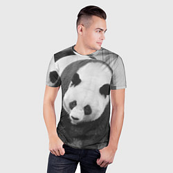 Футболка спортивная мужская Большая панда, цвет: 3D-принт — фото 2