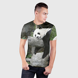 Футболка спортивная мужская Большая уставшая панда, цвет: 3D-принт — фото 2