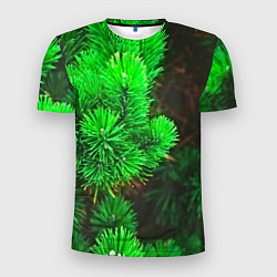 Мужская спорт-футболка Зелёная ель