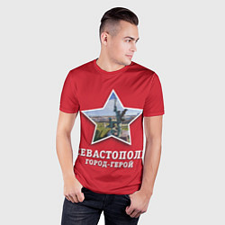 Футболка спортивная мужская Севастополь город-герой, цвет: 3D-принт — фото 2