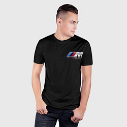 Футболка спортивная мужская BMW motorsport, цвет: 3D-принт — фото 2