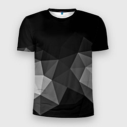 Футболка спортивная мужская Abstract gray, цвет: 3D-принт